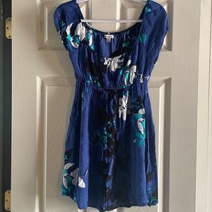 Medium blue mini dress